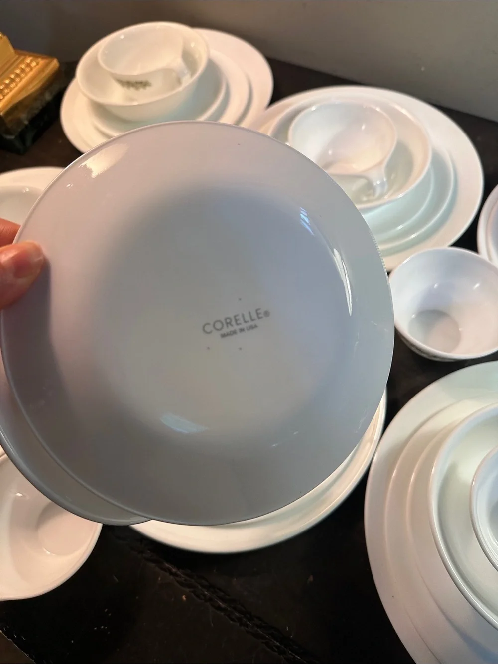 Vintage Corelle winter Frost white dinner set
